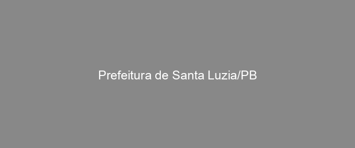 Provas Anteriores Prefeitura de Santa Luzia/PB